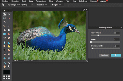 foto verscherpen met pixlr
