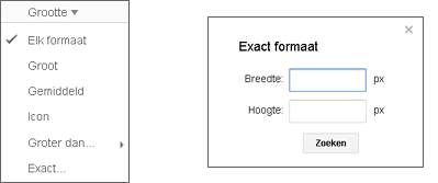 achtergronden op exact formaat