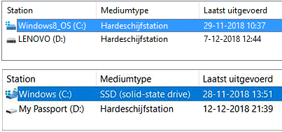 heb ik een SSD schijf