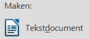 tekstdocument maken formulier