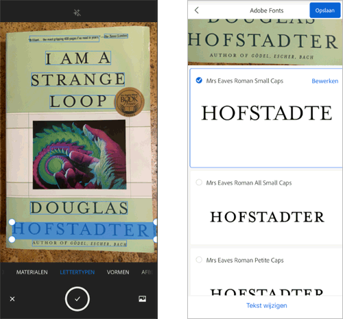 Lettertypes herkennen met een app