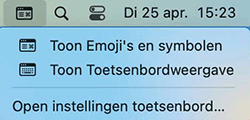 apple bijzondere symbolen invoegen