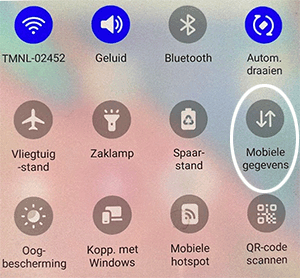 internet uitzetten Samsung Galaxy