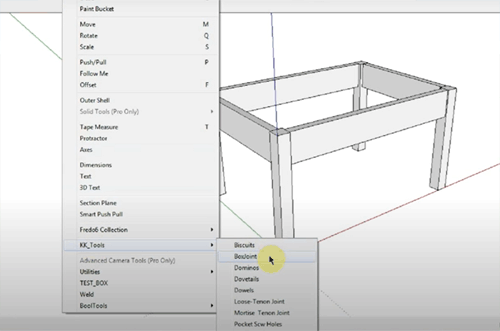 houtverbindingen maken sketchup