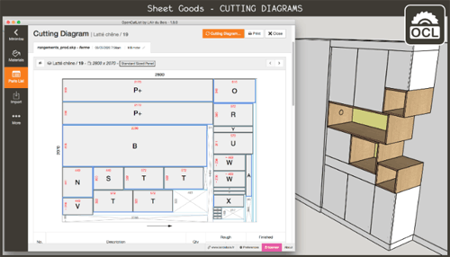 zaaglijst maken sketchup