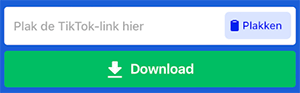 tiktok video opslaan met Snaptik